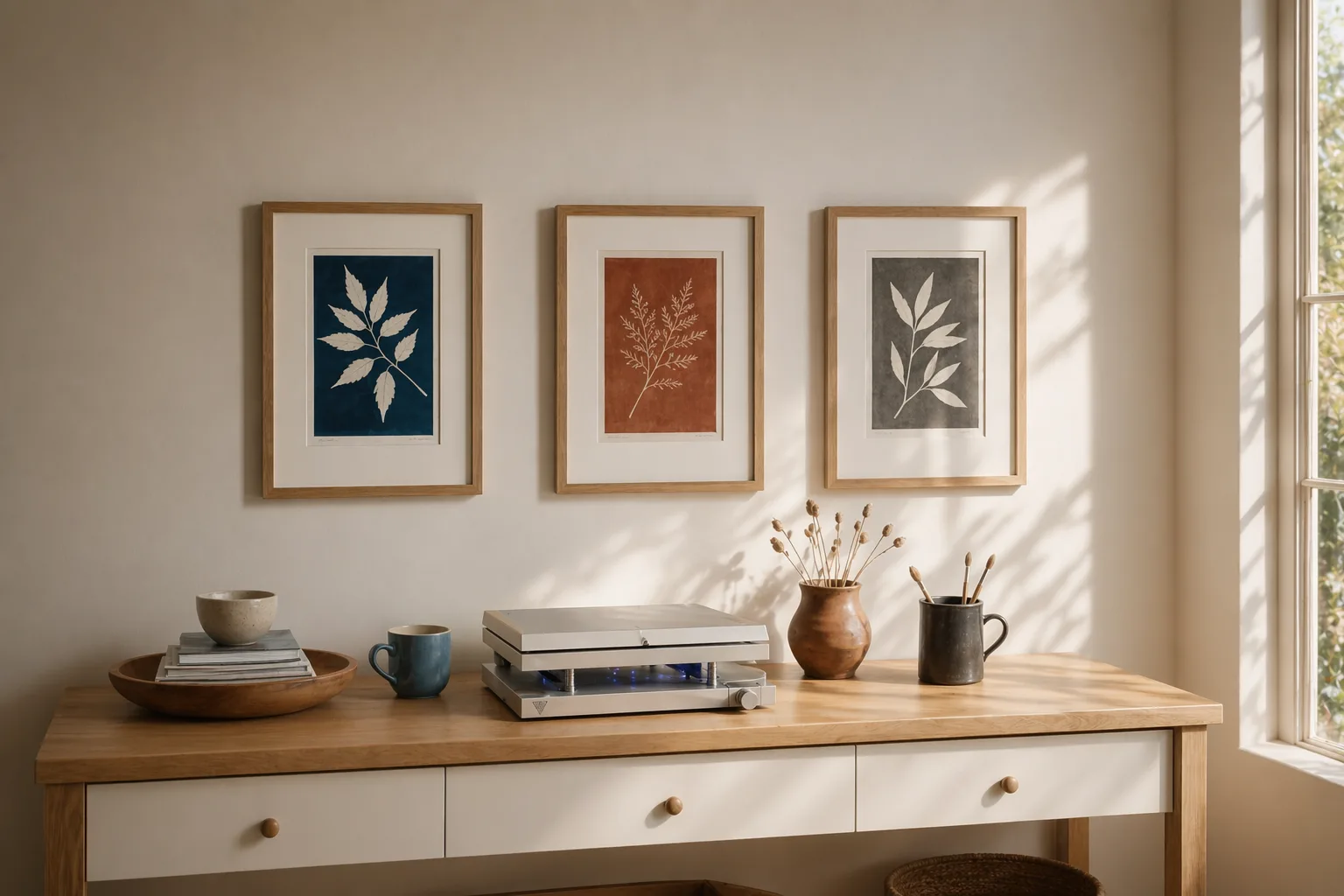 Luminograph A4 — tirages A4 au mur