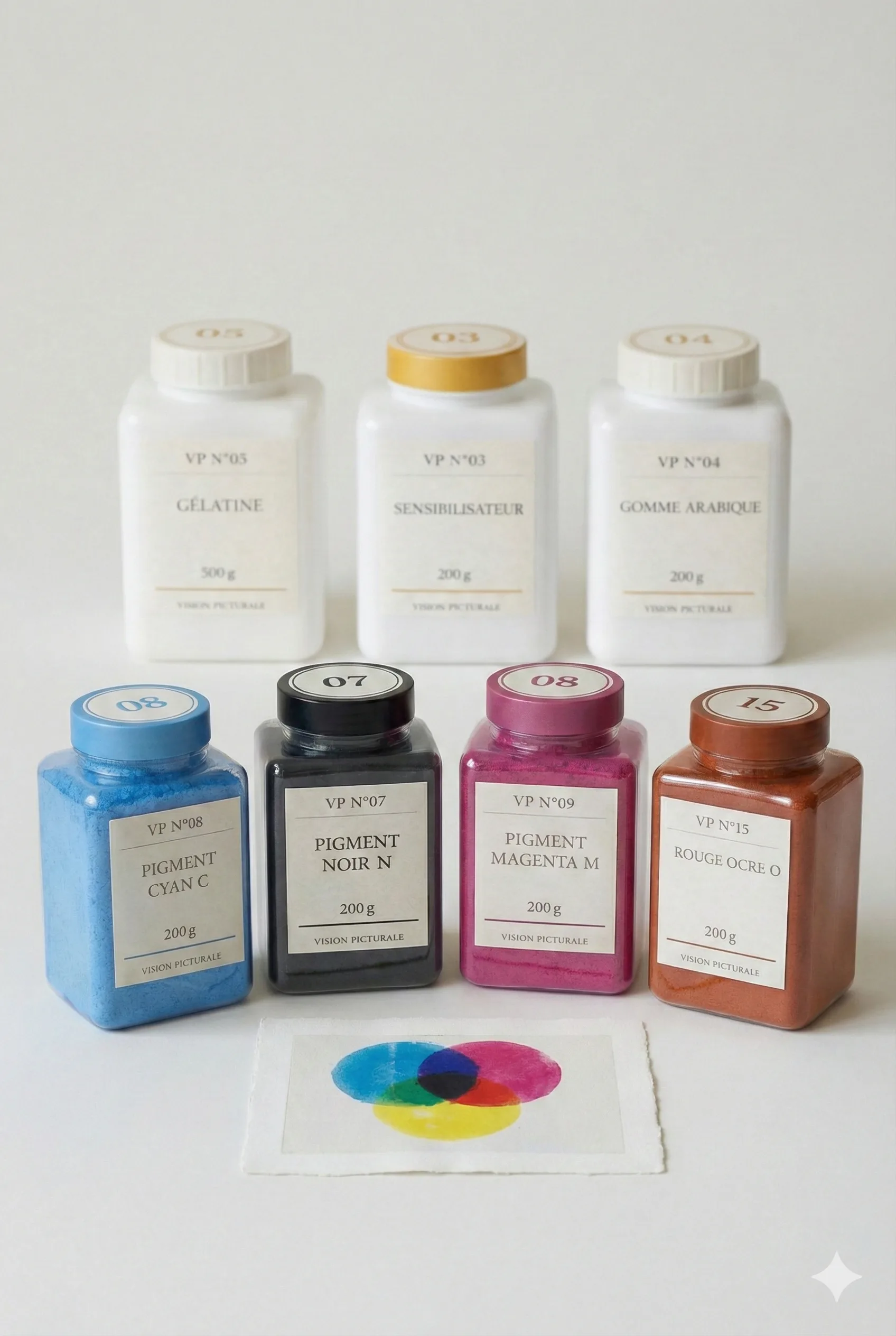 Kit Gum Print Color — Quadrichromie pigmentaire