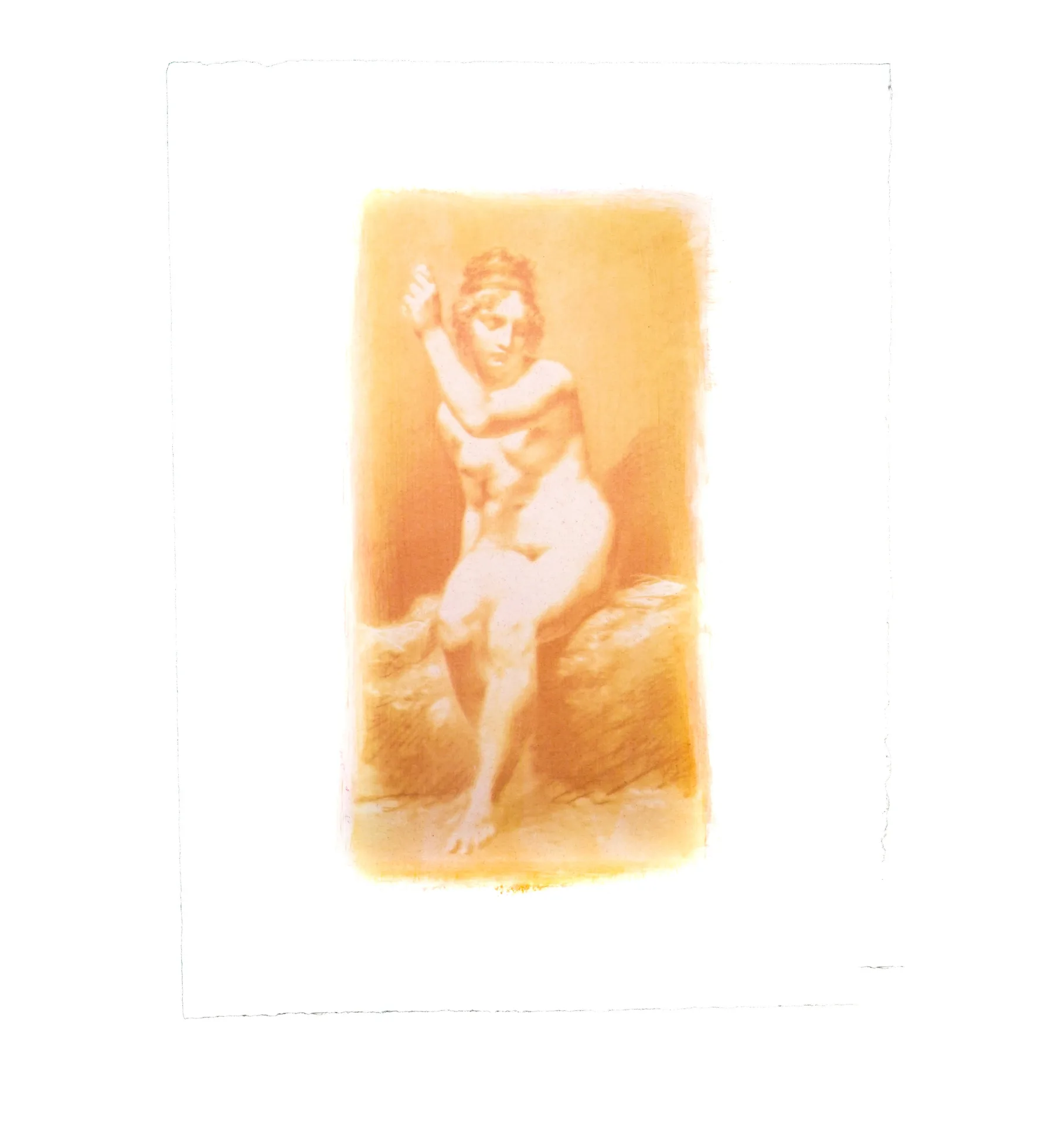Tirage Gomme Sanguine — Détail pigment