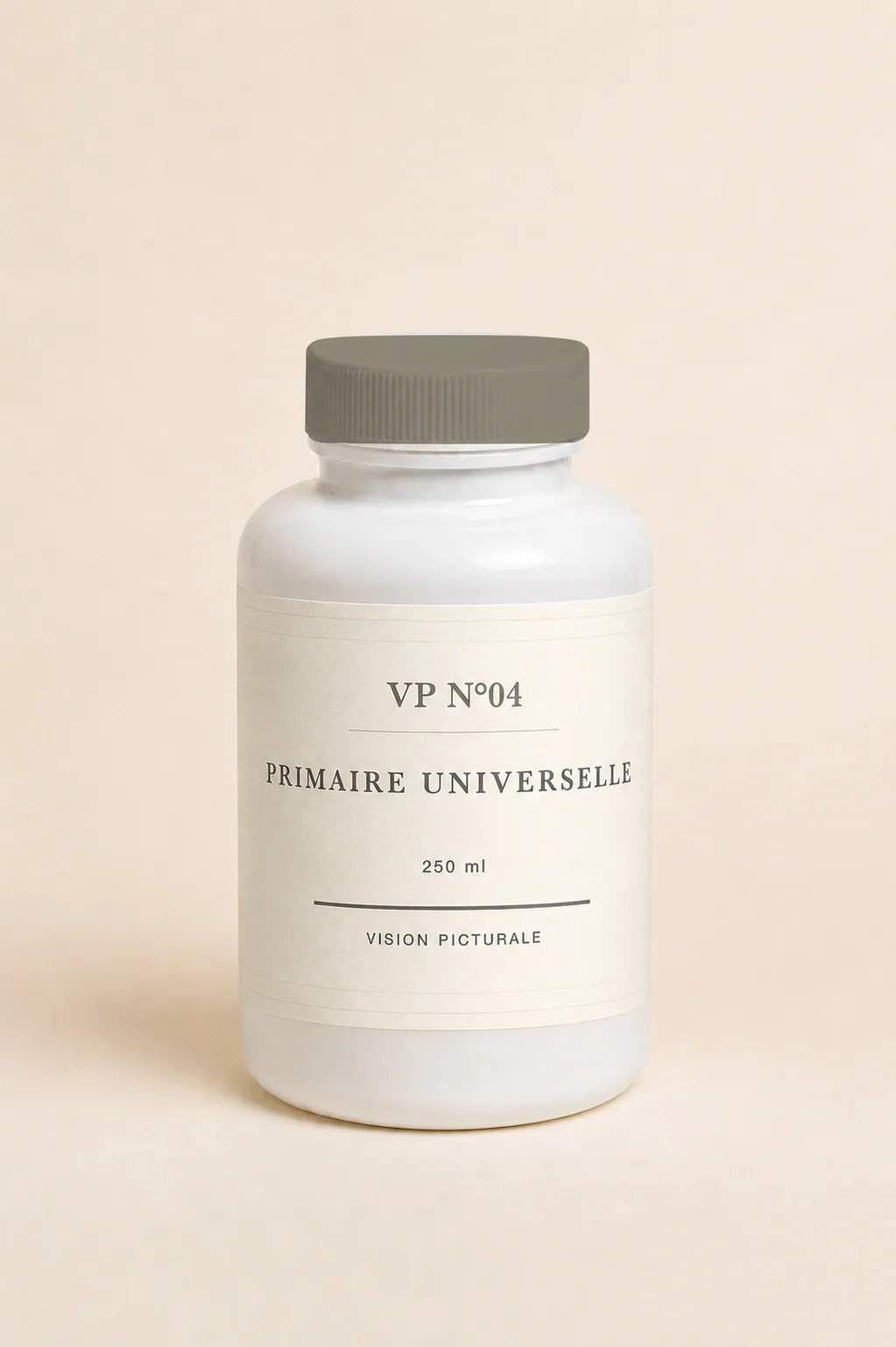 VP N°04 Primaire universelle — flacon rond blanc de 250 ml à bouchon gris